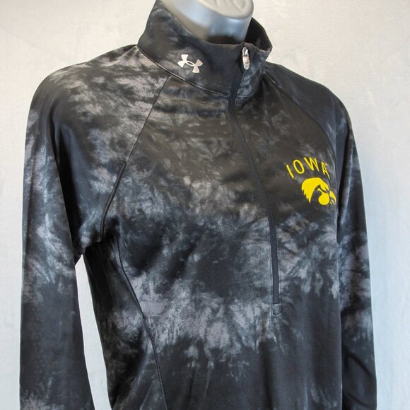Iowa Hawkeyes 1/2 Zip Long Sleeve Pullover Women's Fitted Size Small Petite - Picture 1 of 8